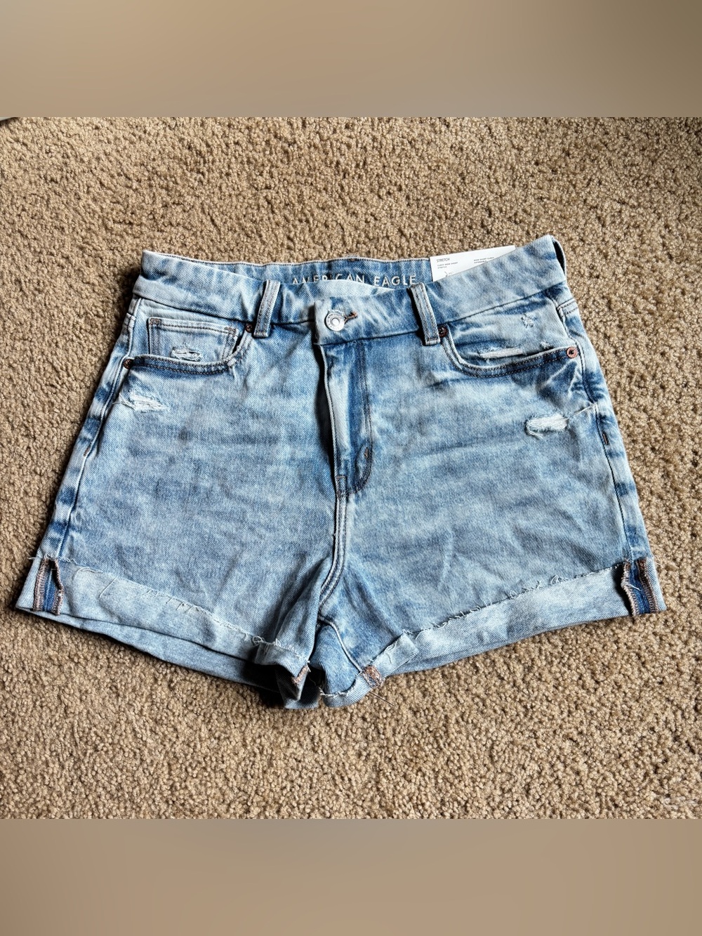 🍉☀️😎 AE American Eagle Denim Curvy Mom Short (Stretch) - Size 10 🦅